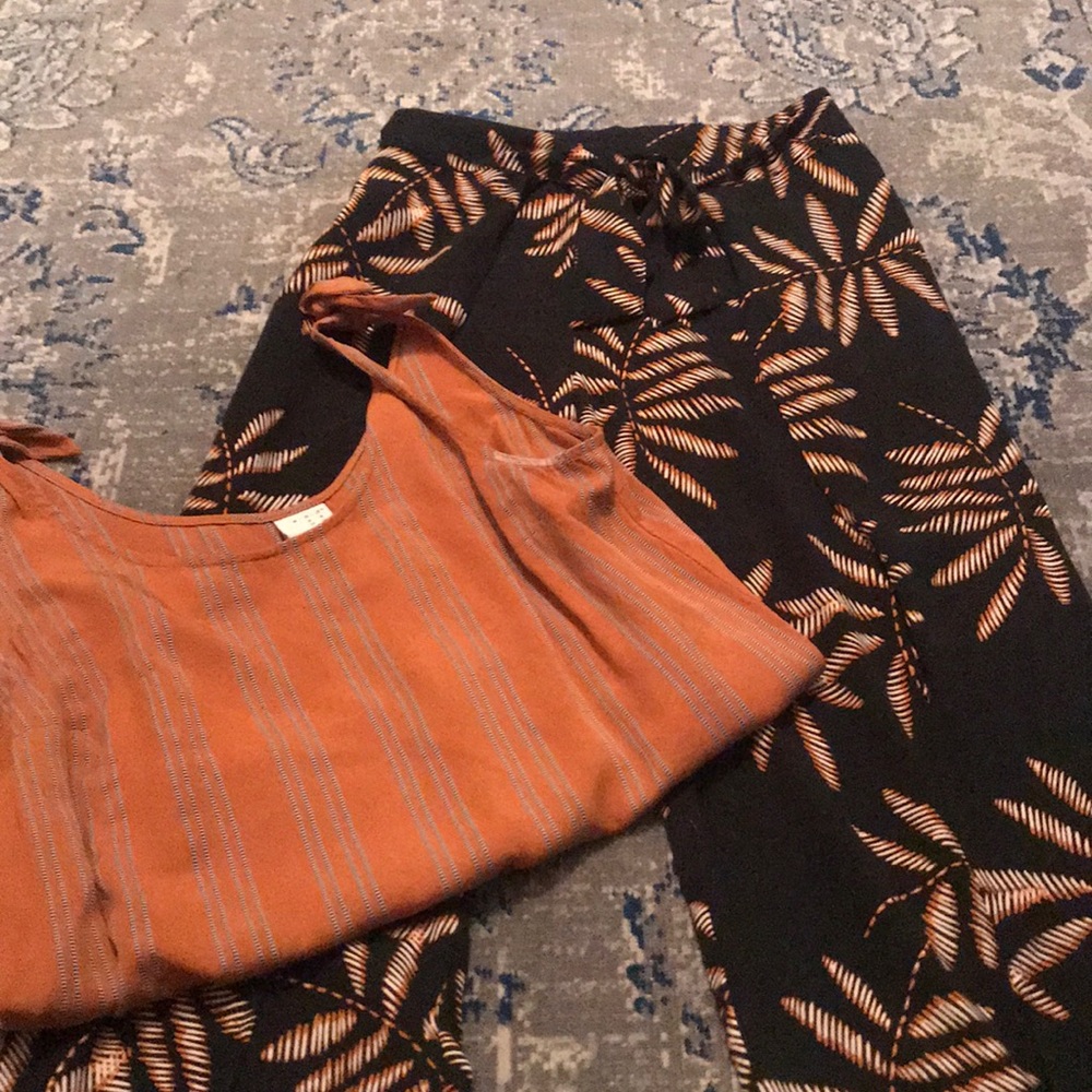 Summer outfit palazzo pants and tank